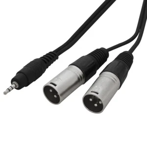 Conector estéreo W Audio 3,5 mm a 2 x cable macho XLR 1,5 M plomo - Imagen 1 de 1