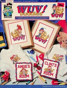 Wuv Buddies Children & Dogs Cross Stitch Pattern By True Colors - Picture 1 of 3