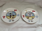 Welcome Aboard & Seagulls Plates 6" Nautical Themed Ceramic Plate Wall Hanging
