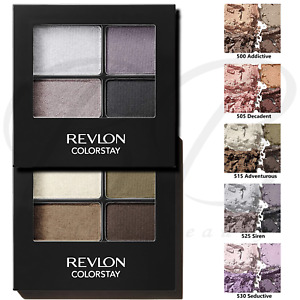 REVLON ColorStay 4 Colour Quad 16Hr Long Lasting Eyeshadow Palette CHOOSE SHADE