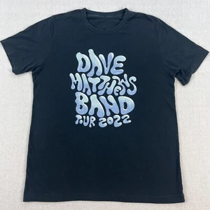 Dave Matthews Band Tour 2022 T-Shirt Mens M Black DMB Concert Dates Music Rock - Picture 1 of 6