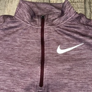 Nike Heathered Purple Quarter-Zip Top-size M - Picture 1 of 8