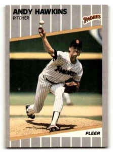 1989 Fleer #307 Andy Hawkins San Diego Padres Baseball Cards NM-MT ID:54580 - Picture 1 of 2