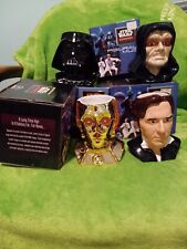 VINTAGE 1995-'97 STAR WARS FIGURAL MUGS APPLAUSE - SET OF 4 - CLASSIC COLLECTORS
