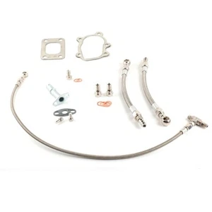 Universal Oil Water Line Fit Garrett GT25 GT28 GT30 Ball Bearing T25 5 Bolt - Picture 1 of 7