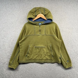 Mountain Hardwear Microchamois Fleece Womens Extra Large 1/4 Zip Hoodie Hooded - Picture 1 of 12