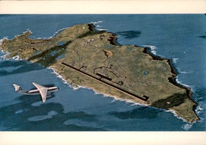 AK Flugzeug Alaska Shemya Black Pearl der Aleuten Airplane Island - Bild 1 von 2