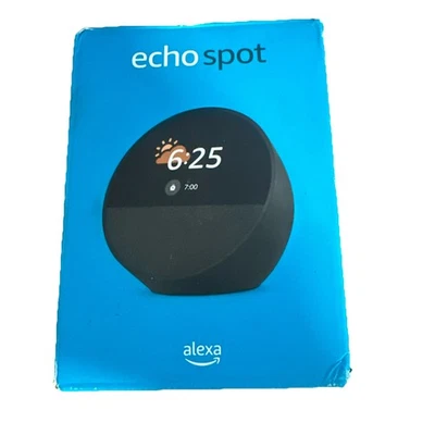 Amazon Echo Spot Smart Alarm Clock Speaker with Alexa - Black (F40030861) - Image 1 of 2