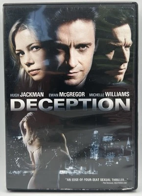 Deception DVD Widescreen Hugh Jackman Ewan McGregor Michelle Williams 2008 - Image 1 of 3