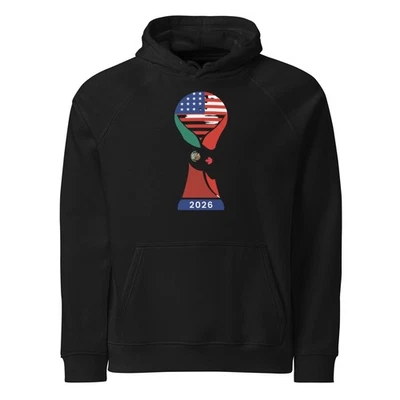 Sudadera con Capucha Copa Mundial de la FIFA 2026 - Unisex Eco Raglán Fútbol Top Reimpresión Foto 1 de 3