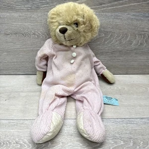 Happiness Express Club Snoozems Bear Pink Pajamas 1995 RARE (Some Stains) *Read - Picture 1 of 15