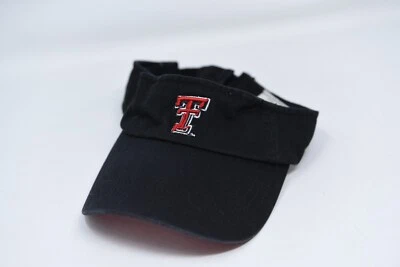 Vintage Texas Tech Red Raiders Embroidered Double T Visor Hat Adjustable Zephyr - Image 1 of 4
