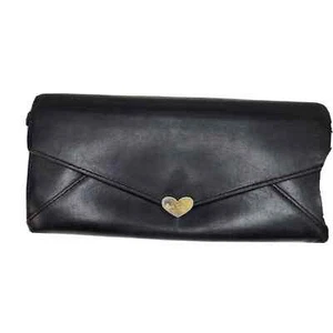 Paul Smith Sealed With a Loving Kiss Long Leather Wallet Black Soft Accordion - Picture 1 of 12