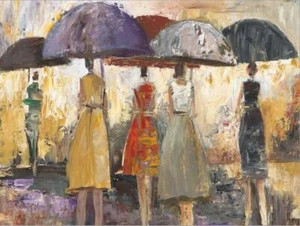 NEW Spring Showers 2 by Marc Taylor Fine Art Print Repro Canvas 22"x29" Art.com - Picture 1 of 3