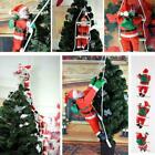 3 Santa Claus Climbing on Rope Ladder Christmas Ornament for Christmas Tree