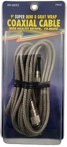 Cable de antena de radio CB Barjan 300-S8X9C2 9 pies por lado Super Mini 8 cofase - Imagen 1 de 6