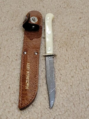 ВИНТАЖНЫЙ ГОРОДСКОЙ НОЖ MACKINAW ОТКРЫВАЛКА ДЛЯ ПИСЕМ СДЕЛАНО В США - Изображение 1 из 4