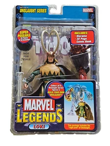 Figura de acción variante Loki Short Horns de Marvel Legends Onslaught BAF Toy Biz 2006 - Imagen 1 de 2