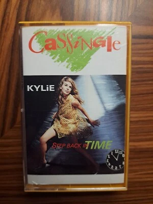 Kylie Minogue Step Back In Time Cassette Single Australian Pressing Yellow 1990 - Image 1 of 4