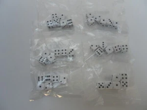 New Warhammer 40000 AoS wargames (36 dice) 6 White Dice Job Lot 6 packs FREEPOST - Picture 1 of 1