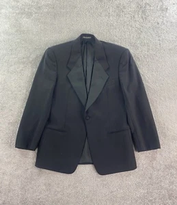 Mani Giorgrio Aarmani Tuxedo Jacket 38 R Black Wool Formal Luxury Designer Italy - Picture 1 of 14