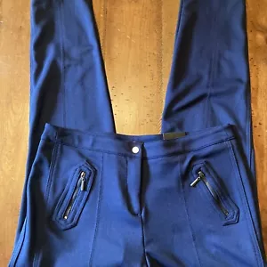 Style & Company Navy Skinny Leg Mid Rise Stretch Pants Size 12 NWT - Picture 1 of 7
