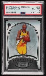 2007-08 Bowman Sterling Kevin Durant #KD PSA 8 Rookie RC
