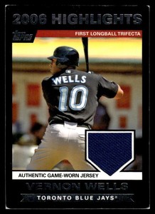 2006 Topps Baseball Series 2 Vernon Wells Jersey #VW