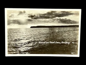 1940s RPPC Sunset over Point Loma, San Diego - Picture 1 of 3
