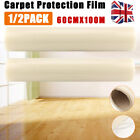 1/2PACK Carpet Protection Protector Film Self Adhesive Roll Thicken 60CM x 100M