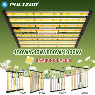 Phlizon FD6500 8000 4500 LED Grow Light Bar Full Spectrum Commercial Indoor CO2 - Image 1 of 4
