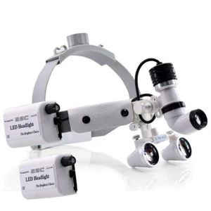 ESC Medicams Dental ENT Surgical Headlight with 3.5X Loupe and 10W LED Headlamp - Picture 1 of 7