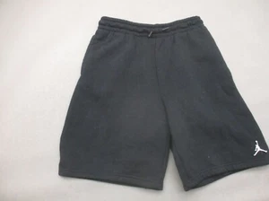 Air Jordan Size 13-15 YRS Boys BLK Fleece Lined Pocket Athletic Sweat Shorts 334 - Picture 1 of 9