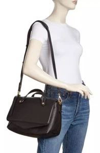 ANNABEL INGALL Flynn Leather Xbody /Clutch Handbag BLACK~ NWT - Picture 1 of 11