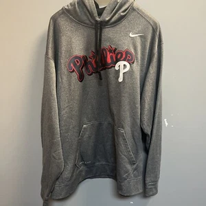 Nike MLB Philadelphia Phillies Sweatshirt Therma-Fit Adult XXL - Picture 1 of 3