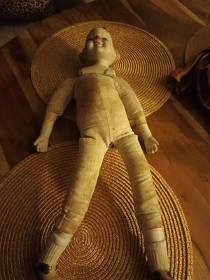 Antiker Clown Porzellan Kopf Füße Hände Sehr Alt Sammler 5 0 cm hoch  - Bild 1 von 2