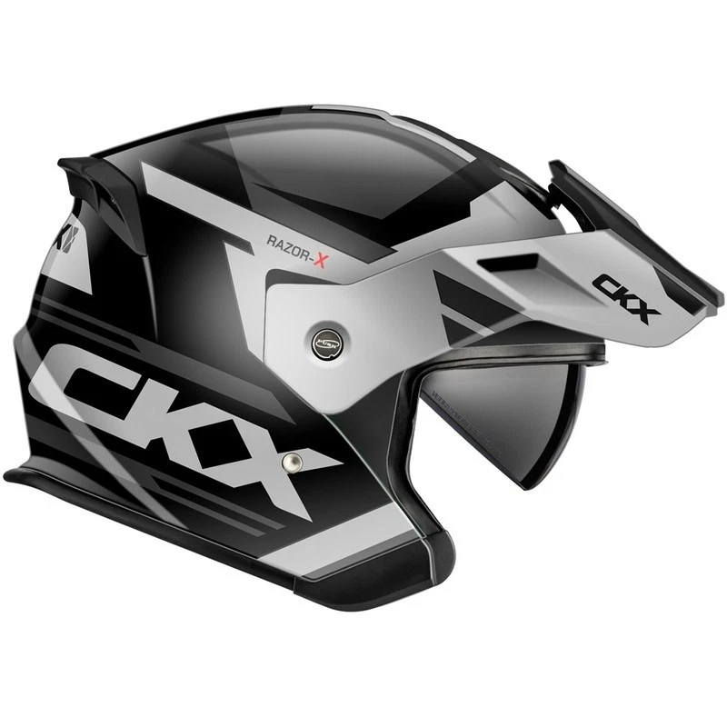 Casco gris inclinado CKX Razor-X talla X-grande Foto 1 de 1