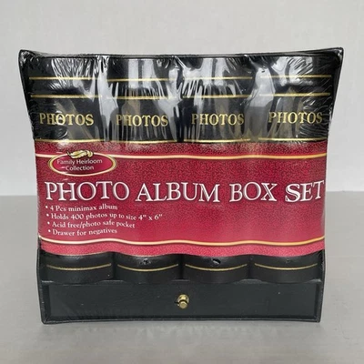 Juego de 4 álbumes de fotos vintage de colección Family Heirloom Collection - Tiene capacidad para 400 fotos - Nuevo Foto 1 de 4