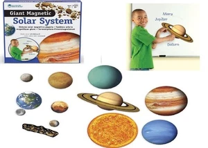 Learning Resources Giant Magnetic Solar System Whiteboard Display 13 Piece Set - Picture 1 of 7