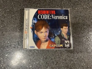 Resident Evil Code Veronica Sega Dreamcast Game CIB W/ Registration Card Horror - Picture 1 of 24