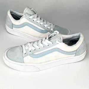 Vans Old Skool Canvas Suede Low Top Sneakers Shoes Baby Blue Men 7.5 / Women 9 - Afbeelding 1 van 12
