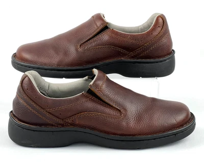 Red Head Marston 棕色皮革一脚蹬乐福鞋男式 9.5 码 — 第 1/4 张图片