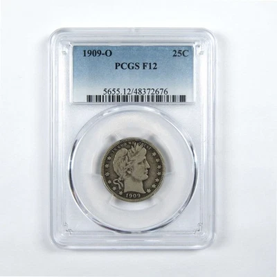 1909 O Barber Quarter F 12 PCGS Silver 25c Coin SKU:I11688 - Image 1 of 4