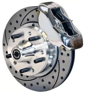 WILWOOD DISC BRAKE KIT,FRONT,68-71 SUPER BEE,11" DRILLED ROTORS,POLISHED CALIPER - Picture 1 of 1