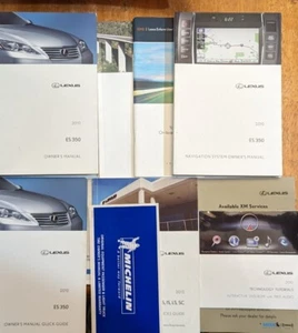 2010 Lexus ES 350 Factory Owners Manual Set w/ NAV & Case *OEM* - Picture 1 of 2
