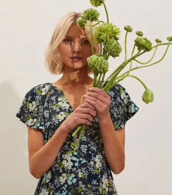 Odd Molly "Hannah" short sleeve blouse in deep ashphalt size 0/UK6 — 第 1/4 张图片