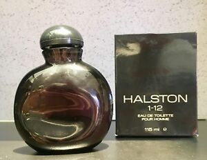 Halston 1-12 EAU DE TOILETTE Pour Homme 115 ml Vintage Splash,Made in UK, RARE !