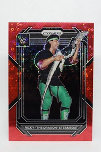 2023 WWE Panini Prizm #144 Ricky The Dragon Steamboat Red Disco 4/99 VERY RARE - Picture 1 of 2