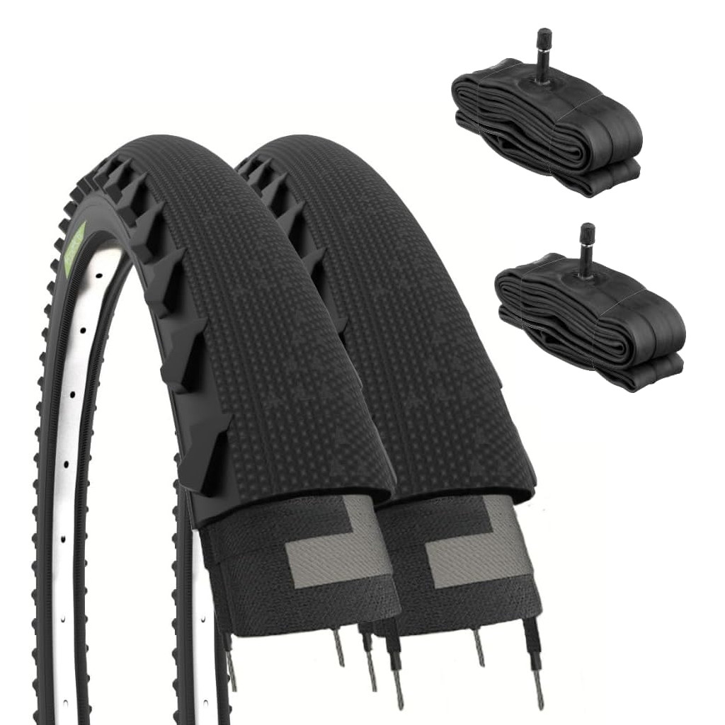 Copertoni Bici 26 X 1 3/8 (37-590) - Gomma Stradale BiancoNeri, Per City Bike Olandesi - Foto 9