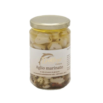 Aglio Marinato in olio di semi di girasole - Delfino - Immagine 1 di 2